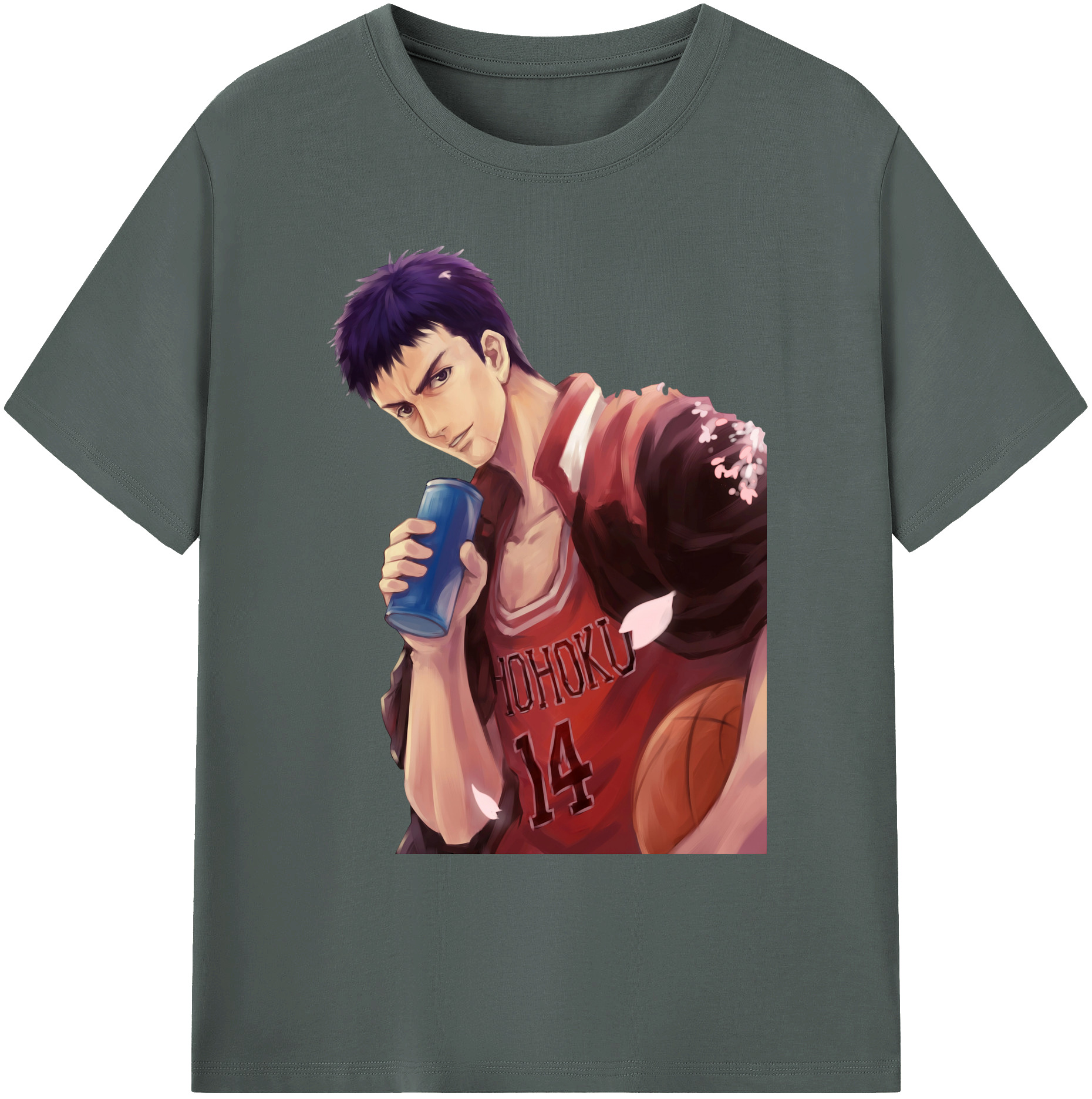 （画像用） SLAM DUNK／スラムダンク 綿100％ メンズ半袖Tシャツ｜肌触りやわらか＆通気性
